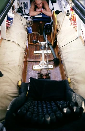 Exploring a sustainable future: Inside of pedal boat Moksha during Expedition 360