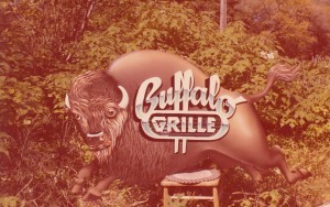 Gary Martin sign for Buffalo Grille, back in 1979?