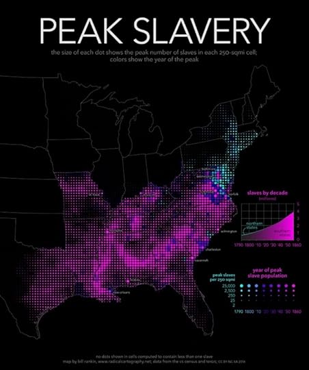 American Slavery Peak Map