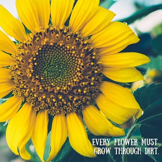 Every flower must grow through dirt.
