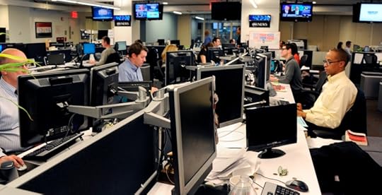 Photo of employees working at ABC News New York