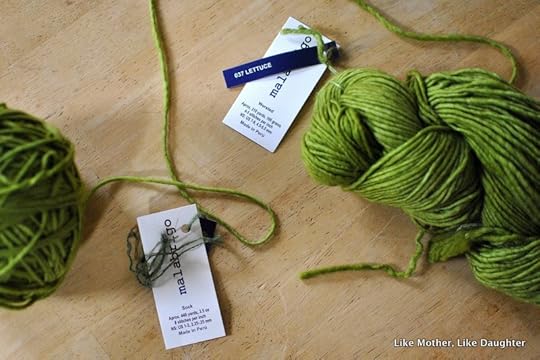 green Saroyan shawl ~ Like Mother, Like Daughter