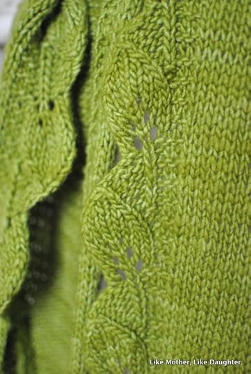 green Saroyan shawl ~ Like Mother, Like Daughter