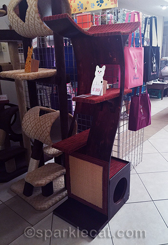 fancy cat tree at cat show
