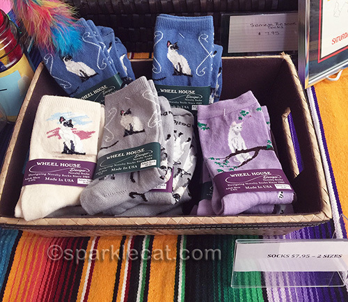 cute cat socks at cat show