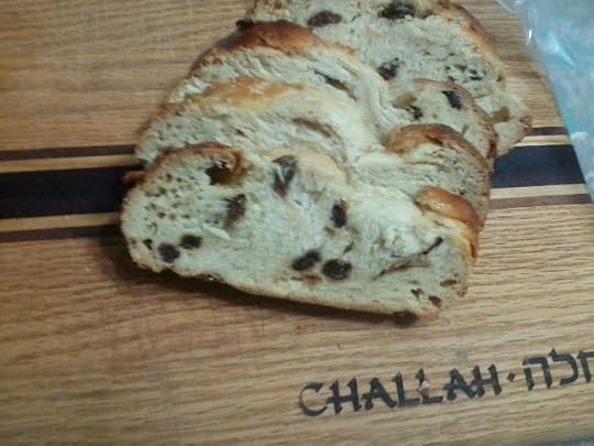 Challah sliced