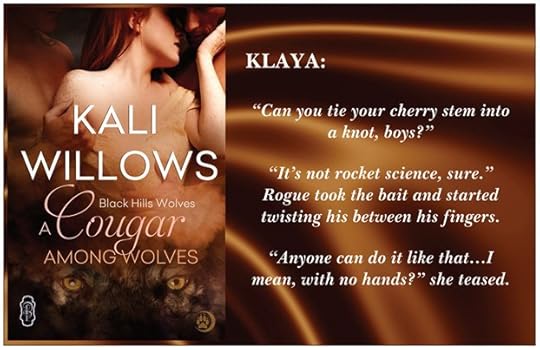 A teaser from A Cougar Among Wolves by Kali Willows