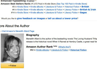 I even had my first Amazon Author Rank after the EReader News Today promotion. 