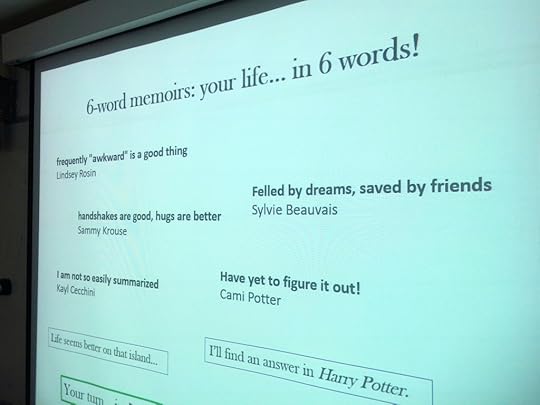 Before you start accusing me of PowerPoint nepotism, I should specify that I have no idea who Sylvie Beauvais is, but she happens to write flash fiction.