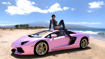 Pink Aventador