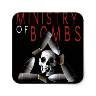 Ministry of Bombs sticker