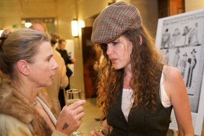 Lionel Shriver and Hannah Dawson
