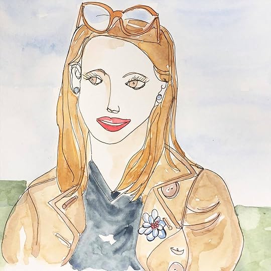 Daily painting #25 of 100, watercolor and ink on paper, 8