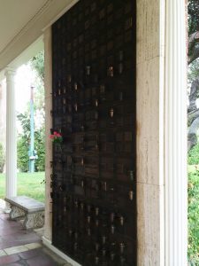 Brea cemetery wall