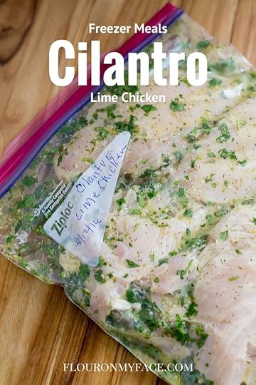 Freezer Meals Recipe: Cilantro Lime Chicken via flouronmyface.com