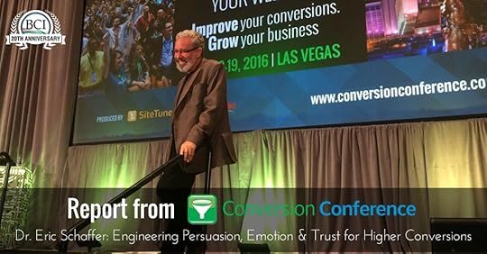 Dr. Eric Schaffer speaking at Conversion Conference 2016