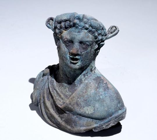 A lamp in the image of the head of an African slave.