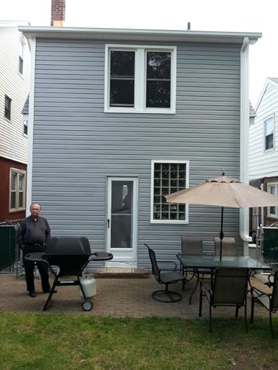 dad in yard