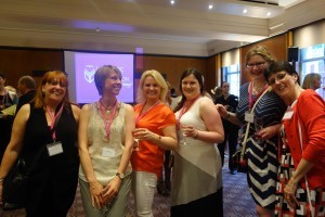 From left to right: Berni Stevens (author and cover designer), Sarah Waights, AnneMarie Brear, Alison May, Kate Johnson, Laura James