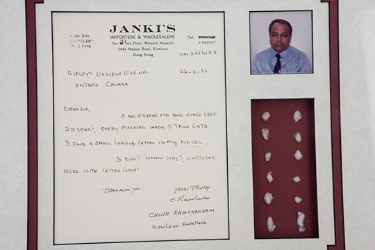 A sampling of naval fluff from Choith Ramchandani submitted to Ripley's in March 1983.