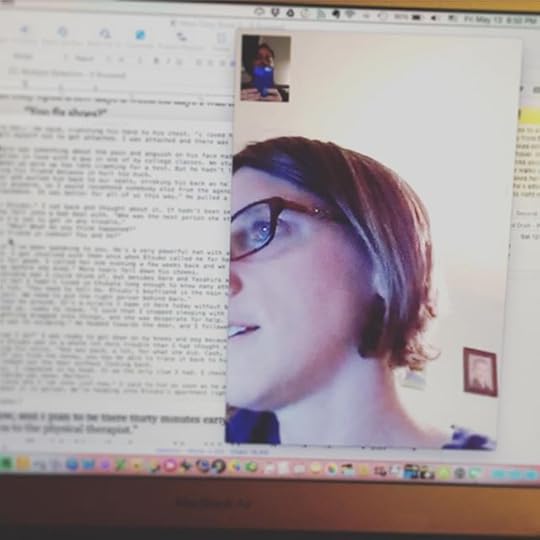 FaceTiming with my buddy @tracykrimmer. We were trying to fix a Scrivener issue with no luck but found a workaround. #dailyphoto #365days #ig2016