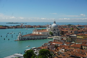 Grand Canal entrance as seen from the top of the San Marco campanile