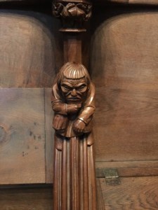 The Basel Munster (Cathedral) is gorgeous down to the decorative pews.