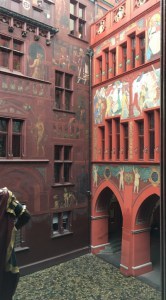 ... inside and out it's covered with paintings.