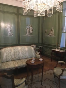 Inside Haus zum Kirschgarten, this is the private drawing drawing room on the 3rd floor. 