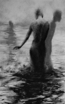 Clara Lieu, Lithographic Crayon Drawing