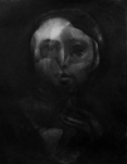 Sara Bloem, Belanda Head, Charcoal Drawing