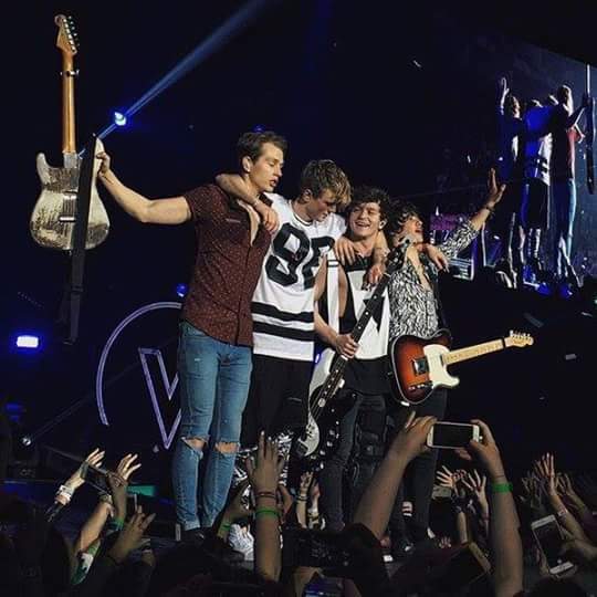The Vamps performing in London for their Wake Up World Tour, April 2016. Source: Wikipedia. Author: DebbyCatty