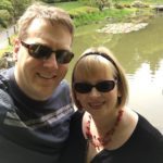 Glenn and I with water lilies