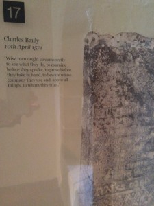 Prisoner's inscription