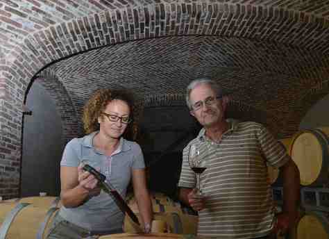 Elio Altare with oldest daughter Silvia. Photo Credit - Elisabetta Vacchetto