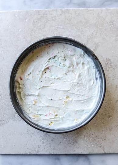 confetti ice cream fudge pie with M&M'S I howsweeteats.com
