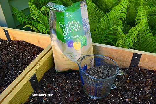 Elevated Planter Box in Garden Dave Thompsons Organic Fertilizer