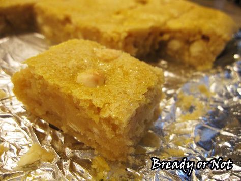 Bready or Not: White Chocolate Lemon Blondies 