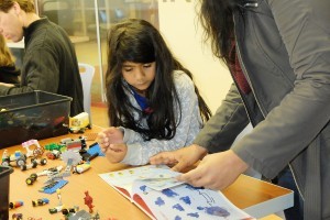Library programs using Legos support the STEM curriculum. Courtesy of Montgomery County (Maryland) Public Libraries.