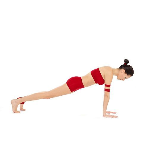 Chaturanga-Dandasana high Yoga-Asana Nina-Mel