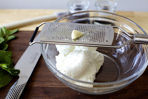 finely grated garlic