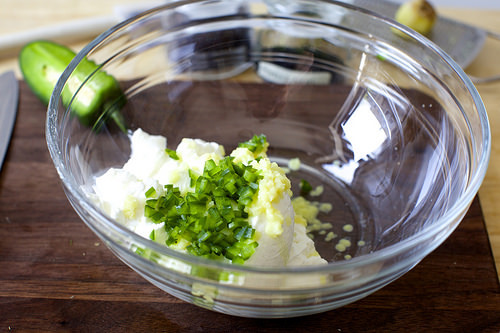 adding jalapeno, ginger, salt