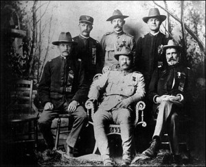 Teddy and some of his Rough Riders