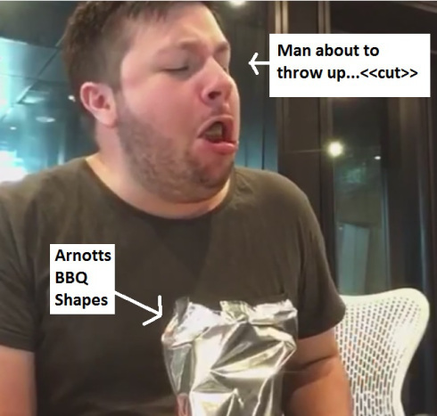 BBQ shapes throw up