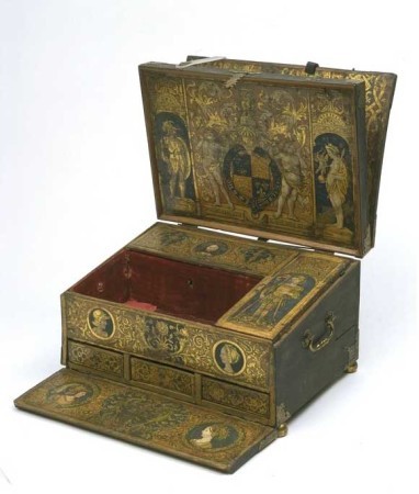 Henry VIII's writing desk. Not know for his moderation.