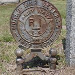 Rhode Island World War Veterans flagholder
