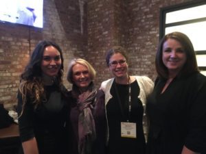 Christy, Becky, and Kylah enjoyed chatting with author Susan Fowler.