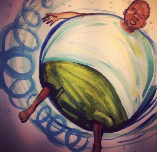 Like a gas bubble, stretching me until I’m a balloon about to pop.