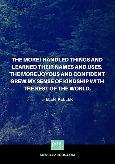 Helen Keller on things