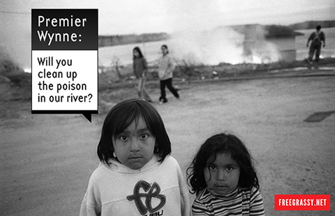 Photo: Stand with Grassy Narrows to clean up their toxic legacy